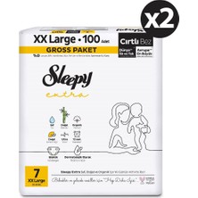 Sleepy Extra Günlük Aktivite Gross Paket Bebek Bezi 7 Numara Xxlarge 200 Adet