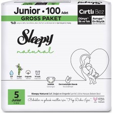 Sleepy Natural Gross Paket Bebek Bezi 5 Numara Junior 100 Adet