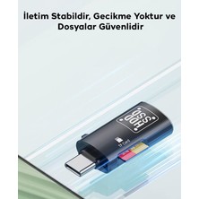 Polham 2in1 Type C To Tf Kart ve USB Çevirici Otg Adaptör, Şarj ve Data Aktarım Otg Çeviricisi, Yüksek Hızlı