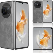 Mays Boutique Huawei Mate X3 Lychee Desen Uyumluluk Koruyucu Için Retro Kılıf (Yurt Dışından)