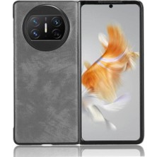 Mays Boutique Huawei Mate X3 Lychee Desen Uyumluluk Koruyucu Için Retro Kılıf (Yurt Dışından)