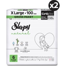 Sleepy Natural Gross Paket Bebek Bezi 6 Numara Xlarge 200 Adet