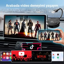 Ally USB + Type-C Apple Kablosuz Wireless Carplay Adaptör Çevirici