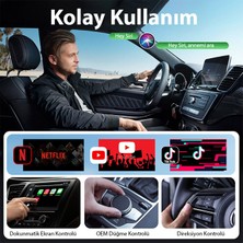 Ally USB + Type-C Apple Kablosuz Wireless Carplay Adaptör Çevirici