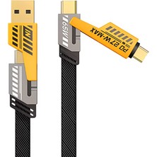 Ally 4in1 Type-C 65W To Usb-A + Type-C To Lightning 27W Hızlı Şarj Kablosu