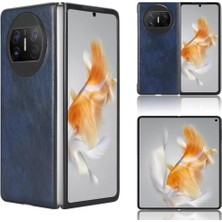 Mays Boutique Huawei Mate X3 Lychee Desen Uyumluluk Koruyucu Için Retro Kılıf (Yurt Dışından)