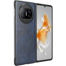 Mays Boutique Huawei Mate X3 Lychee Desen Uyumluluk Koruyucu Için Retro Kılıf (Yurt Dışından)