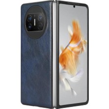 Mays Boutique Huawei Mate X3 Lychee Desen Uyumluluk Koruyucu Için Retro Kılıf (Yurt Dışından)