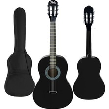 Midex CG-265BK Siyah Klasik Gitar 4/4 Yetişkin Boy Sap Ayarlı Full Set