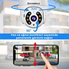 Kadraj 4mp 2k Ip Speed Dome Kamera - Akıllı Takip, Ptz, Gece Görüşlü, Kablosuz Wifi, Açık Alan Gözetim