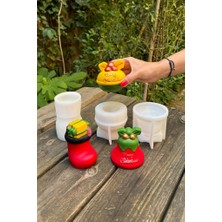 Rufus Concept 3D Christmas Üçlü Silikon Mum Kalıp Seti