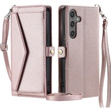 Mays Boutique Samsung Galaxy S24 Fe Rfıd Engelleme Fermuar Yuvası Için Cüzdan Crossbody Durumda (Yurt Dışından)