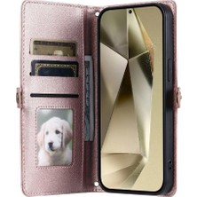 Mays Boutique Samsung Galaxy S24 Fe Rfıd Engelleme Fermuar Yuvası Için Cüzdan Crossbody Durumda (Yurt Dışından)