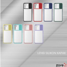 More TR Oppo A91 Kılıf Zore Lensi Kapak-Turkuaz