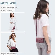 Mays Boutique Cüzdan Crossbody Kılıf IPhone 13 Için Mini Kart Tutucu Cüzdan Kılıf Kadınlar Için (Yurt Dışından)