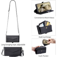 Mays Boutique Cüzdan Crossbody Durumda IPhone 13 Pro Max Rfıd Engelleme Fermuar Faturaları (Yurt Dışından)