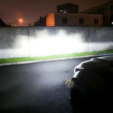 Renault Megane 4 2016-2021 Kısa Far Uyumlu Şimşek Etkili LED Xenon Light Series H7