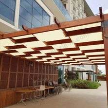 Size Ne Lazım Krem 50CM Enli Su Geçirmez Dekoratif Gölgelik   7m (Boy)