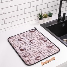 Mutfak Bulaşık Kurutma Matı Kurulama Bezi Örtüsü Tezgah Üstü Ped Bulaşıklık Yıkanabilir 45X36 cm