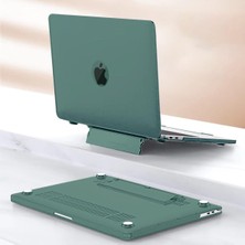 TEKNETSTORE Macbook Pro 13 M1-M2 Çip A2251-A2289-A2338-A2159 Uyumlu Standlı Şeffaf Iz Bırakmayan Koruyucu Kapak