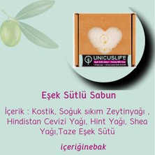 Unicuslife % 100 Saf Doğal Eşek Sütlü Sabun, Katkısız, Soğuk Işlem, El Yapımı (Içeriğinebak) 100 gr