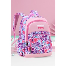 Go Veform Deri Detaylı Baskılı Kız Çocuk Okul Çantası OSÇ5199