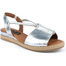 Emel Ayakkabı 1276 Modern Rahat Yumuşak Taban Hafif Deri Sandalet Lame 1276