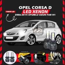 Opel Corsa D 2006-2014 Uzun Far Uyumlu Şimşek Etkili LED Xenon Premium Series H1