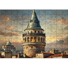 Ekart Ahşap Mdf Puzzle Yapboz Istanbul Galata Kulesi 120 Parça 25*35 cm