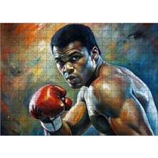 Ekart Ahşap Mdf Puzzle Yapboz Boksör Muhammed Ali 255 Parça 35*50 cm