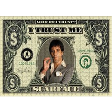 Ekart Ahşap Mdf Puzzle Yapboz Al Pacino Scarface 500 Parça 50*70 cm