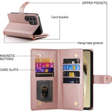 Mays Boutique Samsung Galaxy S24 Için Flip Case Ultra Iş Standı Crossbody Kayış (Yurt Dışından)