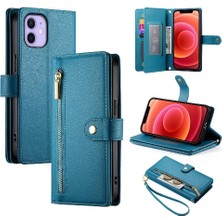 Mays Boutique IPhone 12 Için Flip Case Çok Fonksiyonlu Standı Crossbody Kayış Cüzdan (Yurt Dışından)