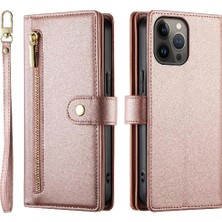 Mays Boutique IPhone 13 Için Flip Case Pro Max Çok Fonksiyonlu Crossbody Kayış Cüzdan (Yurt Dışından)