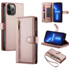 Mays Boutique IPhone 13 Için Flip Case Pro Max Çok Fonksiyonlu Crossbody Kayış Cüzdan (Yurt Dışından)