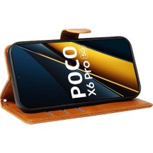 Mays Boutique Xiaomi Poco X6 Pro 5g Için Filp Durumda Preslenmiş Pu Deri Ayrılabilir Siyah (Yurt Dışından)