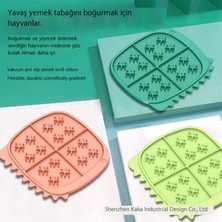 Huanmei Pet Yavaş Yemek Matı Yalama Matı Evcil Hayvan Konfor Silikon Kase Vantuz Silikon Anti-Boğulma Yavaş Gıda Kedi ve Köpek Evrensel (Yurt Dışından)