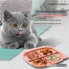 Huanmei Pet Yavaş Yemek Matı Yalama Matı Evcil Hayvan Konfor Silikon Kase Vantuz Silikon Anti-Boğulma Yavaş Gıda Kedi ve Köpek Evrensel (Yurt Dışından)