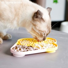 Huanmei Evcil Hayvan Silikon Yalama Matı, Islak Gıda Besleyici Macun, Yavaş Beslenen Servis Altlığı, Köpek ve Kedi Eğitici Eğlenceli Yalama Matı (Yurt Dışından)