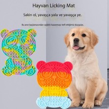 Huanmei Pet Yalama Mat Hayvan Vantuz Köpek Yalama Mat Yavaş Besleme Matı Duş Oyalama Pet Mat Silikon Köpek Yalama Mat Yavaş Besleme Tepsisi (Yurt Dışından)