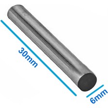 Roboyol Store Çelik Sensör Başlığı 6X30MM Kılıf Sıcaklık Isı Sensör Kutusu Metal Tüp Boru D818B20 Ntc LM35 PT100