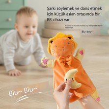 Cwecom Bebek Konfor Havlu Karikatür Hayvan El Kuklası Oyuncak Uyku Bebek Peluş Oyuncak (Yurt Dışından)