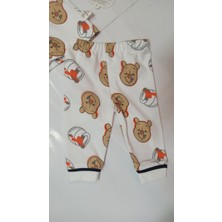 Mini Love Desenli Yakalı Bebek Pijama Takımı