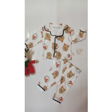 Mini Love Desenli Yakalı Bebek Pijama Takımı