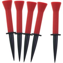 Sharplace 5x Kauçuk Golf Topu Profesyonel Arka Bahçe Uygulama Egzersiz Golf Topu Tutucu Kırmızı Yükseklik 7.6 cm (Yurt Dışından)