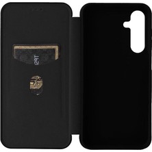 Mays Shop Samsung Galaxy M35 Manyetik Karbon Fiber Deri Için Flip Case Folio Kapak (Yurt Dışından)