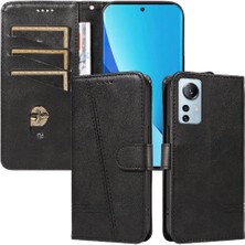 Mays Shop Xiaomi 12 Için Filp Durumda Ayrılabilir Siyah Bilezik Cüzdan Telefon Kılıfı Pu (Yurt Dışından)