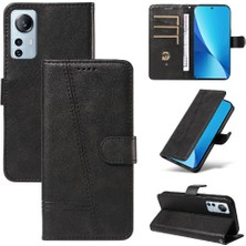 Mays Shop Xiaomi 12 Için Filp Durumda Ayrılabilir Siyah Bilezik Cüzdan Telefon Kılıfı Pu (Yurt Dışından)