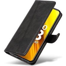 Mays Shop Xiaomi Poco X3 Nfc Için Kredi Kartı Yuvası ile Ayrılabilir Siyah Pu (Yurt Dışından)