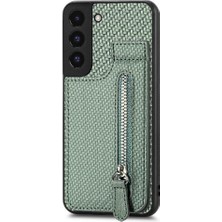 Mays Shop Samsung Galaxy S22 Cüzdan Fermuar Standı Manyetik Araç Montaj Crad (Yurt Dışından)